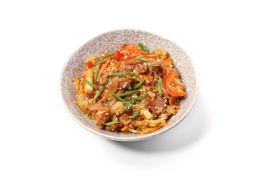 Рис с курицей в китайском соусе