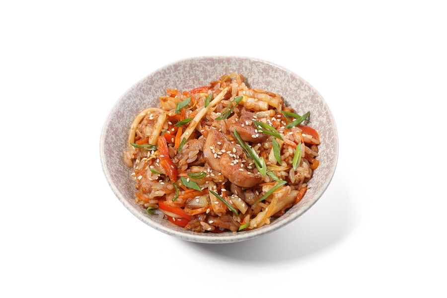 Рис с курицей терияки обновленный